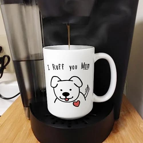 ThisWear Ruff You Mom 15oz Coffee Mug | Classic Ceramic, Microwave & Dishwasher Safe thumbnail 5