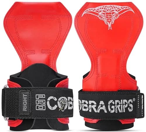 Cobra Grips PRO Red Rubber Weightlifting Gloves with Wrist Wraps - 5.5-8.75" Wrist Support - view 4
