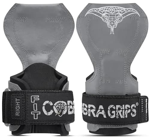 Cobra Grips FIT Gray Rubber Weight Lifting Gloves with Wrist Wraps - 4.25-7.0" Wrist - view 4