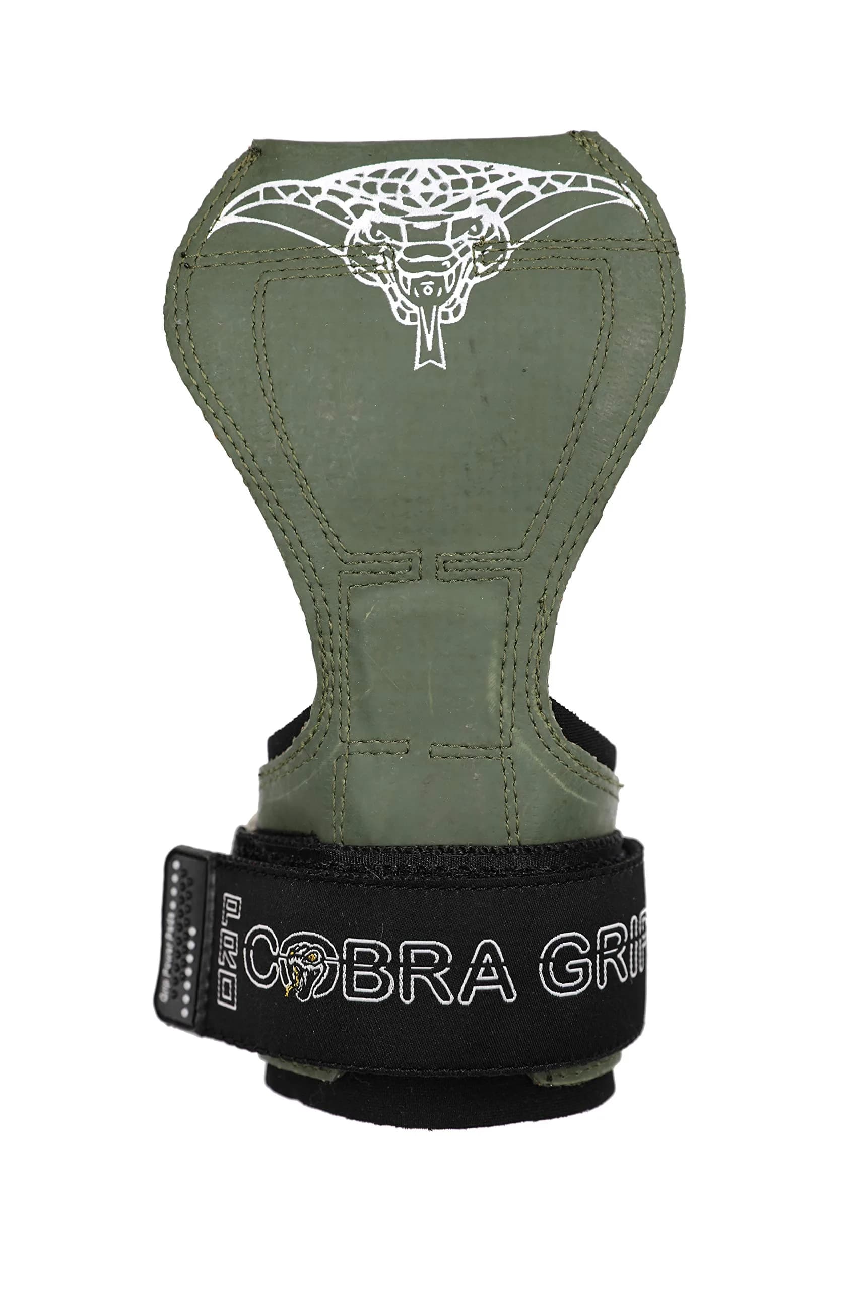 Cobra Grips PRO Green Rubber Weight Lifting Gloves with Wrist Wraps - 5.5 - 8.75" Wrist Support thumbnail 4