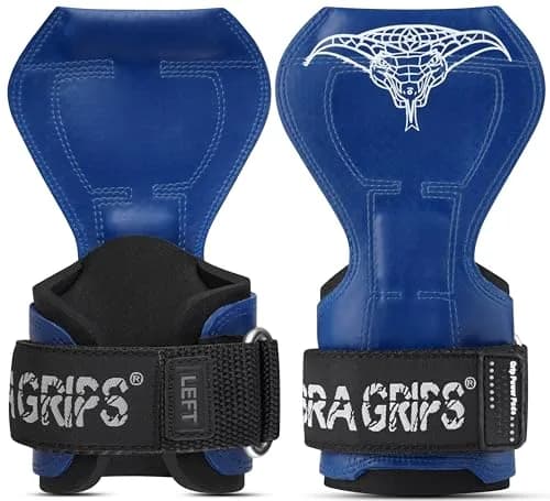 Cobra Grips FIT Blue Rubber Weight Lifting Gloves with Wrist Wraps - 4.25"-7.0" Wrist - view 4
