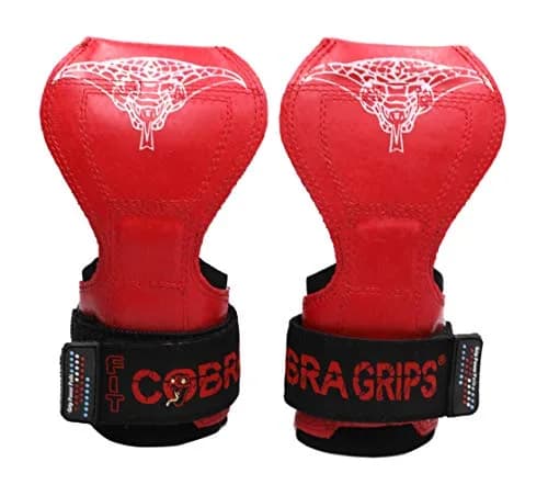 Cobra Grips FIT Red Rubber Weight Lifting Gloves with Wrist Wraps - 4.25-7.0" Wrist - view 4