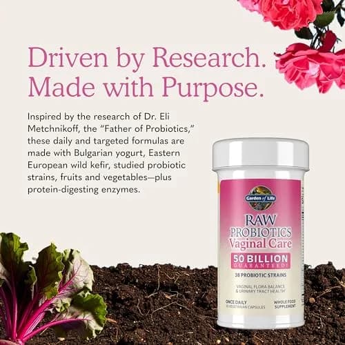 Garden of Life Raw Probiotics Vaginal Care 50 Billion CFU 30 Capsules | Supports Vaginal & Urinary Tract Health thumbnail 6
