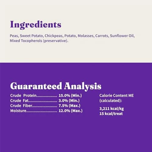 Halo Plant-Based Dog Treats, Sweet Potato & Carrots, 8 oz | Crunchy, Vegan & Made in the USA thumbnail 5