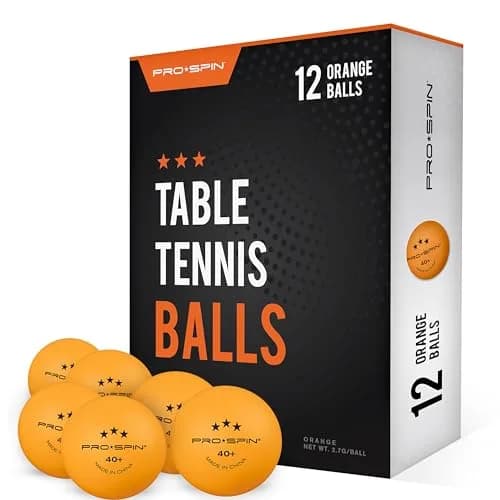 PRO-SPIN Premium Orange Table Tennis Balls 40mm | High-Performance ABS Balls for Indoor & Outdoor Play thumbnail 1