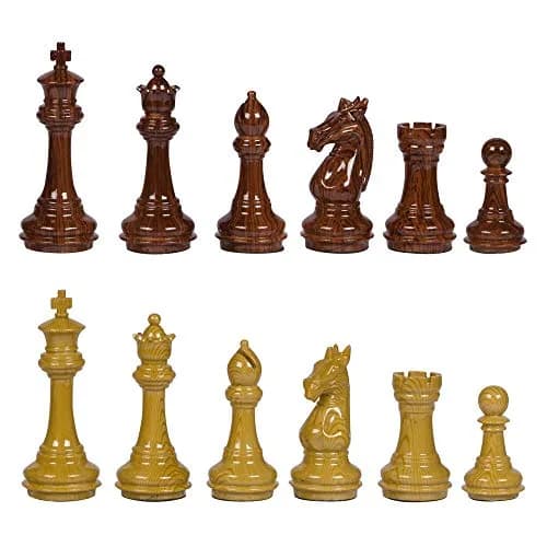 Best Chess Set Weighted Chess Pieces with 3.75 Inch King & Extra Queens | Classic Staunton Design, No Board thumbnail 1