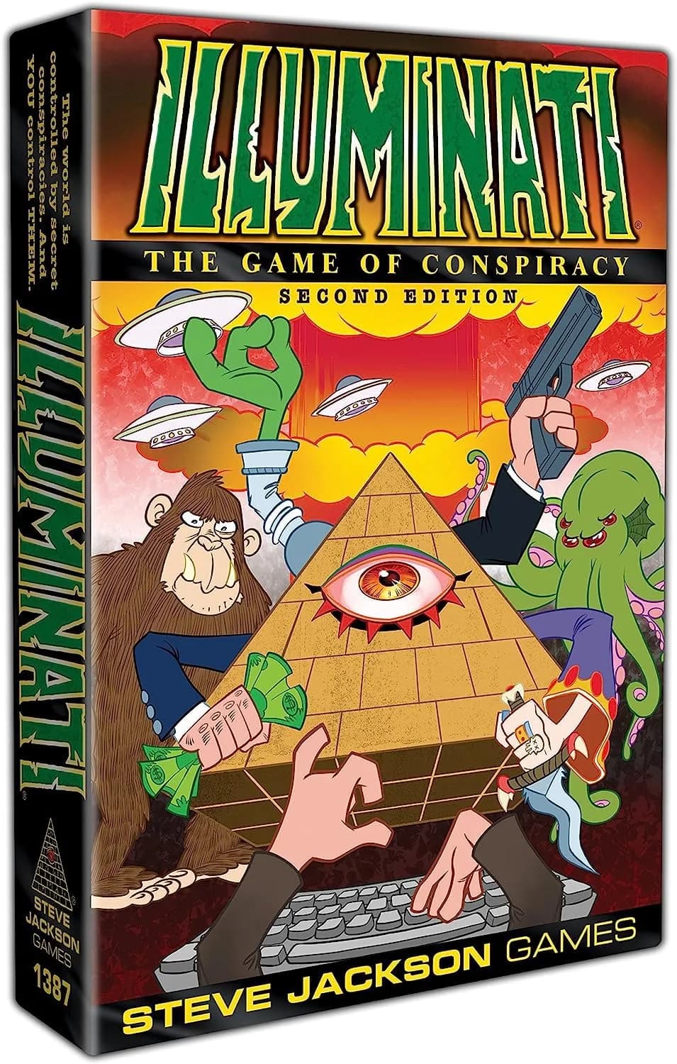 Steve Jackson Games Illuminati Second Edition Game 110 Cards | Strategy Game of World Domination — Brown