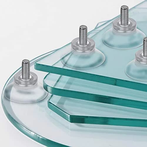 BLUECELL 10 PCS Rubber Strong Suction Cup Replacements with M6 Screw | Adjustable Glass Table Top Mounts thumbnail 3