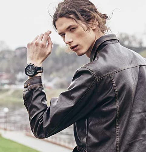 NAVIFORCE Sport Military Watch for Men — 4.8cm Case, 25cm Leather Band | Analog Quartz with Date & Luminous Hands thumbnail 7