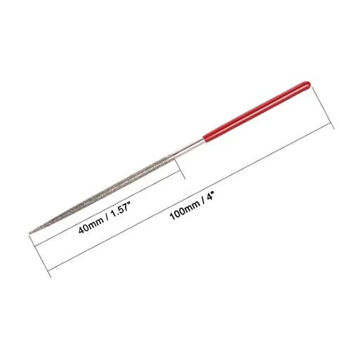 uxcell Round Diamond Needle Files 100mm (4-inch) 150 Grit, 5-Piece Set | Precision Grinding & Polishing for Metal, Glass, Wood, Stone thumbnail 2