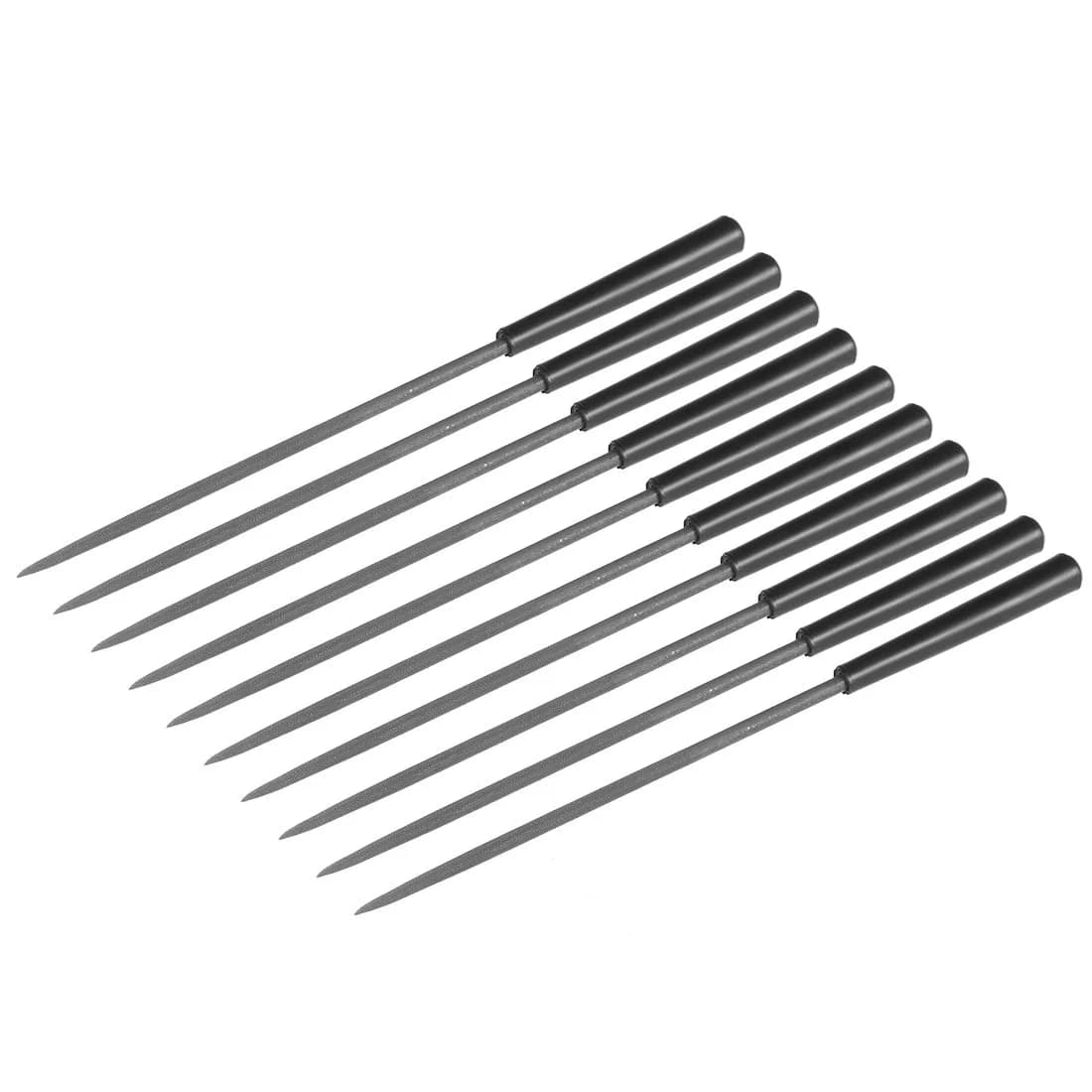 uxcell Second Cut Steel Round Needle File 3mm x 140mm | Durable, Precise Deburring Tool for Metal, Wood & Plastic