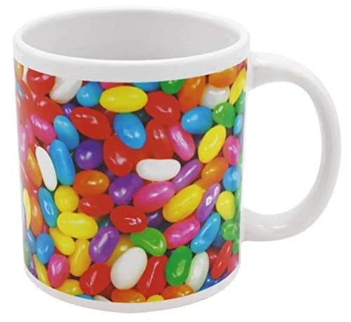 Island Dogs Giant 22 oz Jelly Bean Novelty Mug | Colorful Ceramic Drinkware for Coffee & Tea thumbnail 1