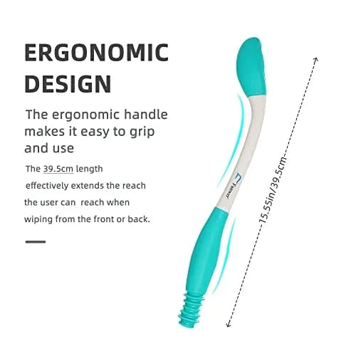 Fanwer Long Reach Comfort Wipe Toilet Aid | Extends Reach Over 15 Inches for Wiping thumbnail 4