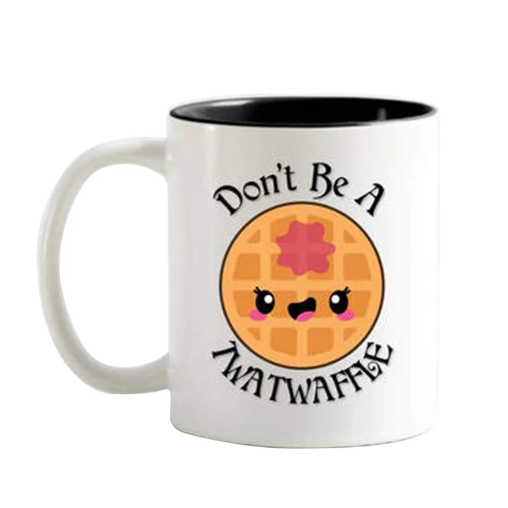 AliceHitMood Novelty Coffee Mug - Don't be a Twatwaffle 11oz | Ceramic Cup for Coffee & Gifts