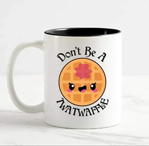 AliceHitMood Novelty Coffee Mug - Don't be a Twatwaffle 11oz | Ceramic Cup for Coffee & Gifts thumbnail 2