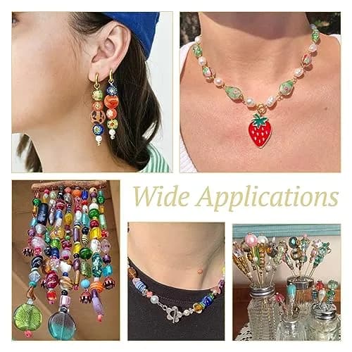 Craftdady 200 pcs Lampwork Glass Beads Mixed Shapes & Colors | Jewelry & DIY Crafts thumbnail 4