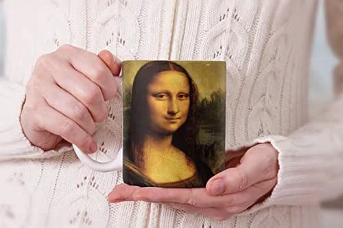 MUGBREW Mona Lisa Leonardo Da Vinci Ceramic Coffee Mug 325ml (11 OZ) | Classic Art Imported for India thumbnail 7