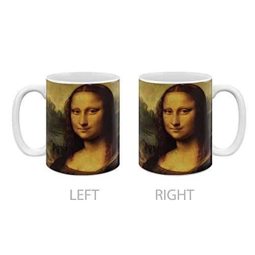 MUGBREW Mona Lisa Leonardo Da Vinci Ceramic Coffee Mug 325ml (11 OZ) | Classic Art Imported for India thumbnail 2