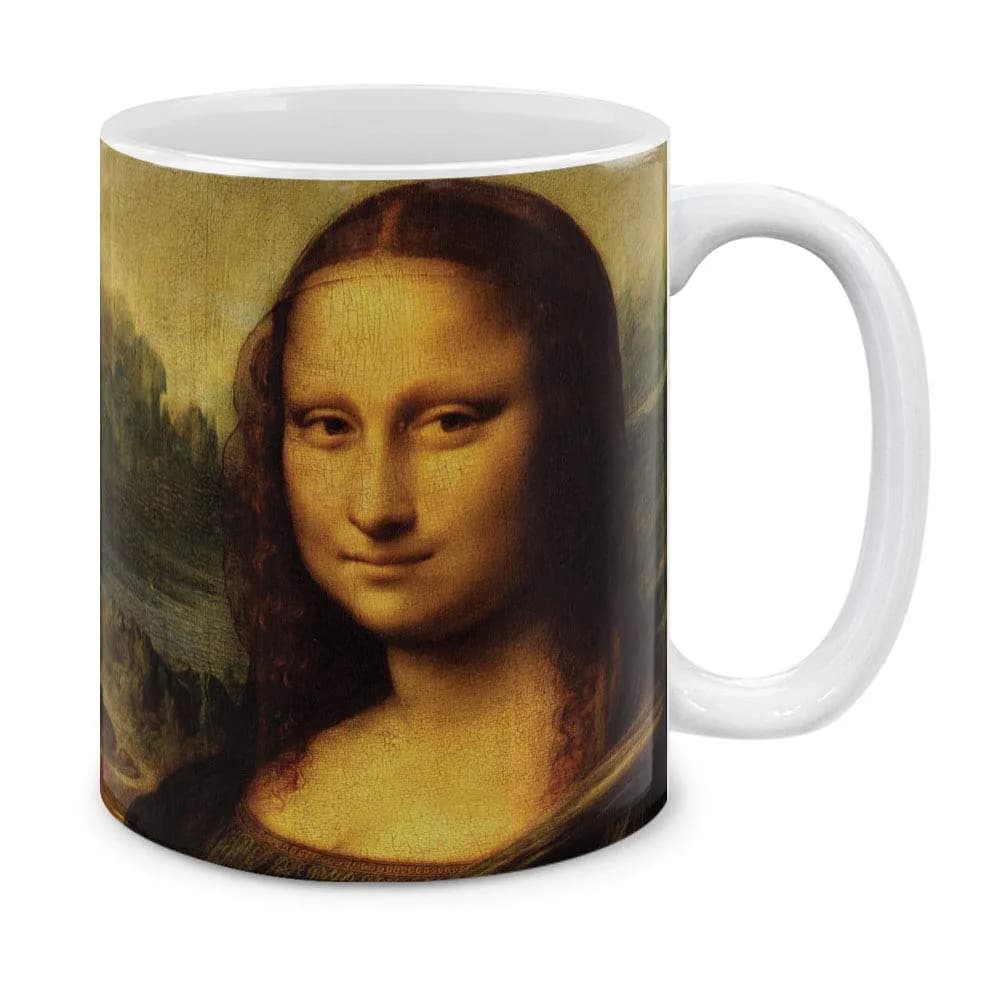 MUGBREW Mona Lisa Leonardo Da Vinci Ceramic Coffee Mug 325ml (11 OZ) | Classic Art Imported for India - main product image