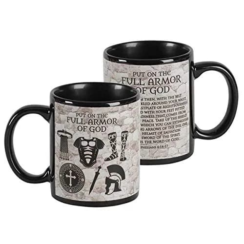 Dicksons Armor Of God Black 11 Ounce Ceramic Mug | Biblical Reminder & Durable Design thumbnail 4
