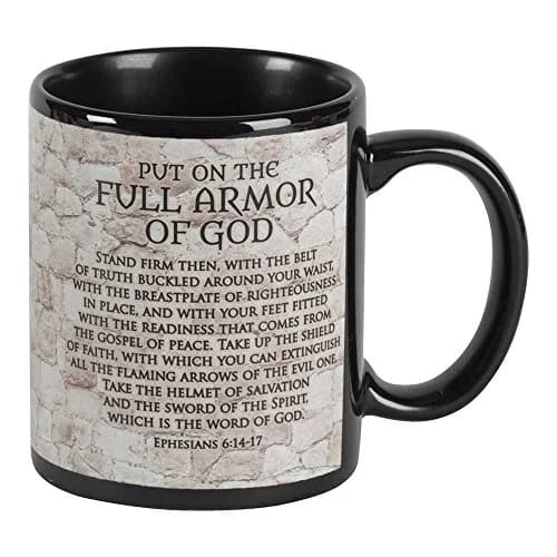 Dicksons Armor Of God Black 11 Ounce Ceramic Mug | Biblical Reminder & Durable Design thumbnail 3