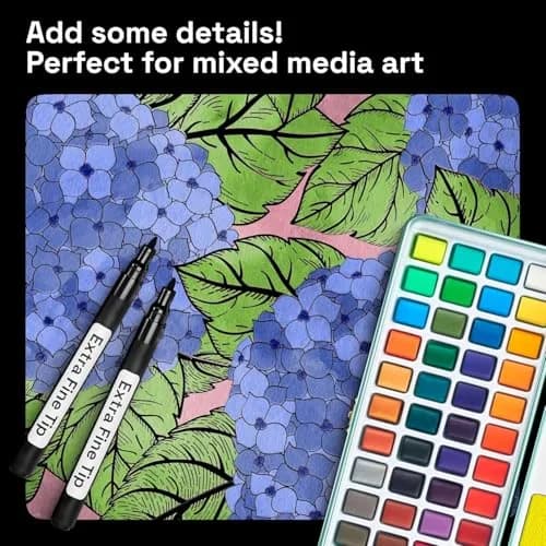 ARTISTRO Black Paint Pens Extra-Fine Tip Set of 5 | ASTM D-4236 Certified thumbnail 5