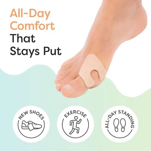 ZenToes U-Shaped Felt Callus Pads 24 Count | Cushioning for Foot Pain Relief thumbnail 2