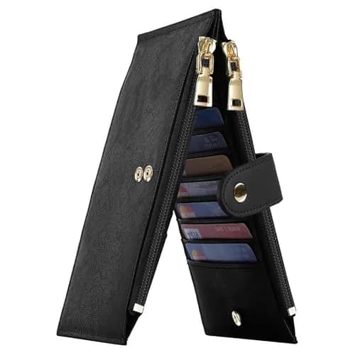 Travelambo RFID Wallet Women Large Size Bifold 8in | RFID Blocking & Large Capacity thumbnail 1
