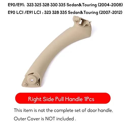 Jaronx Compatible with BMW 3 Series E90/E91 Door Pull Handle | Durable OEM Replacement for Right Side (68g, Brushed Finish) thumbnail 3