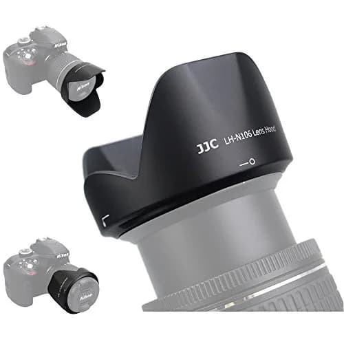 JJC LH-N106 Lens Hood for Nikon 18-55mm F3.5-5.6G VR | Reversible & Protective (70-120 chars) thumbnail 1