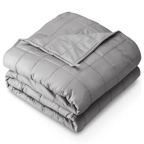 Bare Home Cotton Weighted Blanket 40" x 60" | 10 lbs for Sleep & Relaxation thumbnail 1
