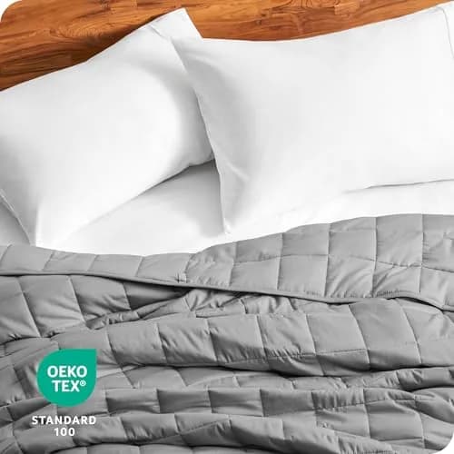 Bare Home Cotton Weighted Blanket 40" x 60" | 10 lbs for Sleep & Relaxation thumbnail 7