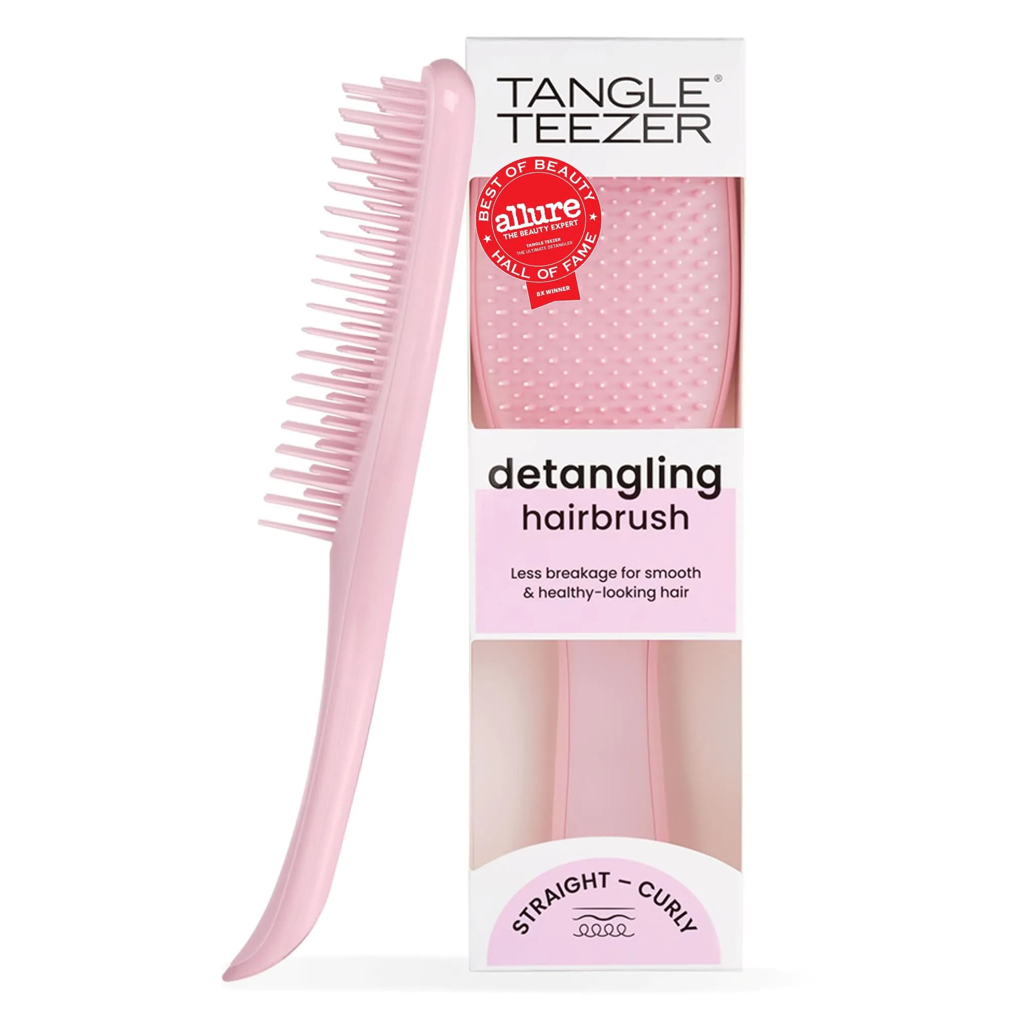 Tangle Teezer Ultimate Detangler Brush, Millennial Pink | Detangles Wet & Dry Hair, Reduces Breakage