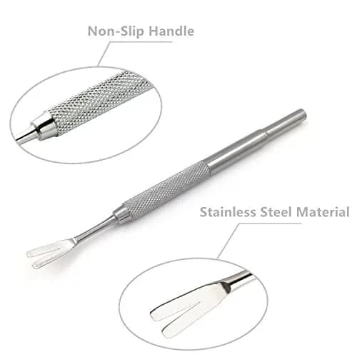 HTBMALL Stainless Steel Tick Remover Tool Kit with Tweezers for Pets & Humans (1 Kit, Silver) thumbnail 3