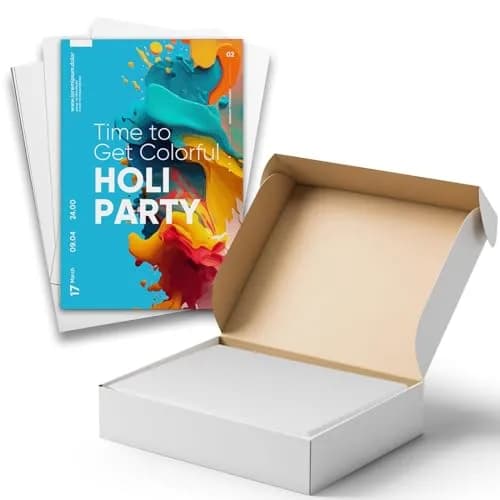 Hamilco White 80lb Cover Heavy 5.5x8.5 Cardstock for Invitations | Premium USA Import thumbnail 3