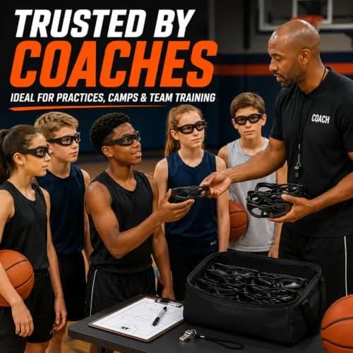 Liberty Imports Dribble Goggles Basketball Training Specs | Improve Handles & Court Awareness thumbnail 4