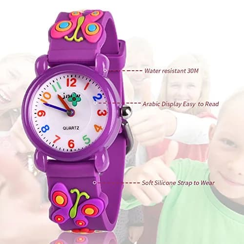 Kids Gift Kids Watch for Girls 4-13 | Waterproof Cartoon Design, Traditional Dial (18.2cm x 10mm) thumbnail 4