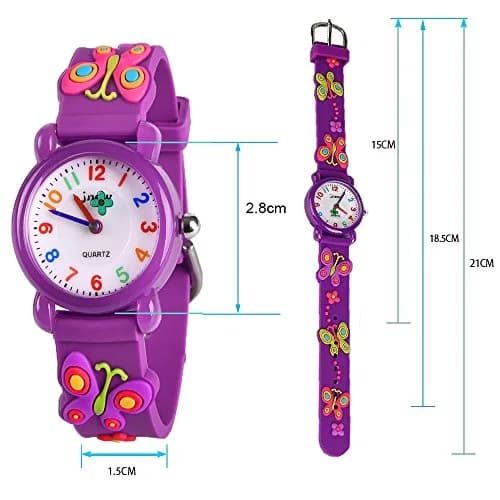 Kids Gift Kids Watch for Girls 4-13 | Waterproof Cartoon Design, Traditional Dial (18.2cm x 10mm) thumbnail 5