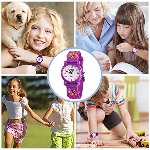 Kids Gift Kids Watch for Girls 4-13 | Waterproof Cartoon Design, Traditional Dial (18.2cm x 10mm) thumbnail 7