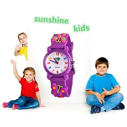 Kids Gift Kids Watch for Girls 4-13 | Waterproof Cartoon Design, Traditional Dial (18.2cm x 10mm) thumbnail 2