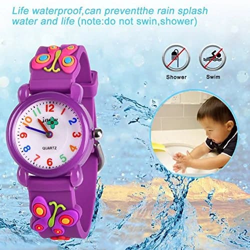 Kids Gift Kids Watch for Girls 4-13 | Waterproof Cartoon Design, Traditional Dial (18.2cm x 10mm) thumbnail 3