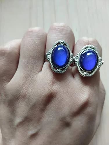 Carykon Oval Mood Ring Adjustable Finger Ring for Men & Women, Size 1.5-2 (2-Pack) thumbnail 6