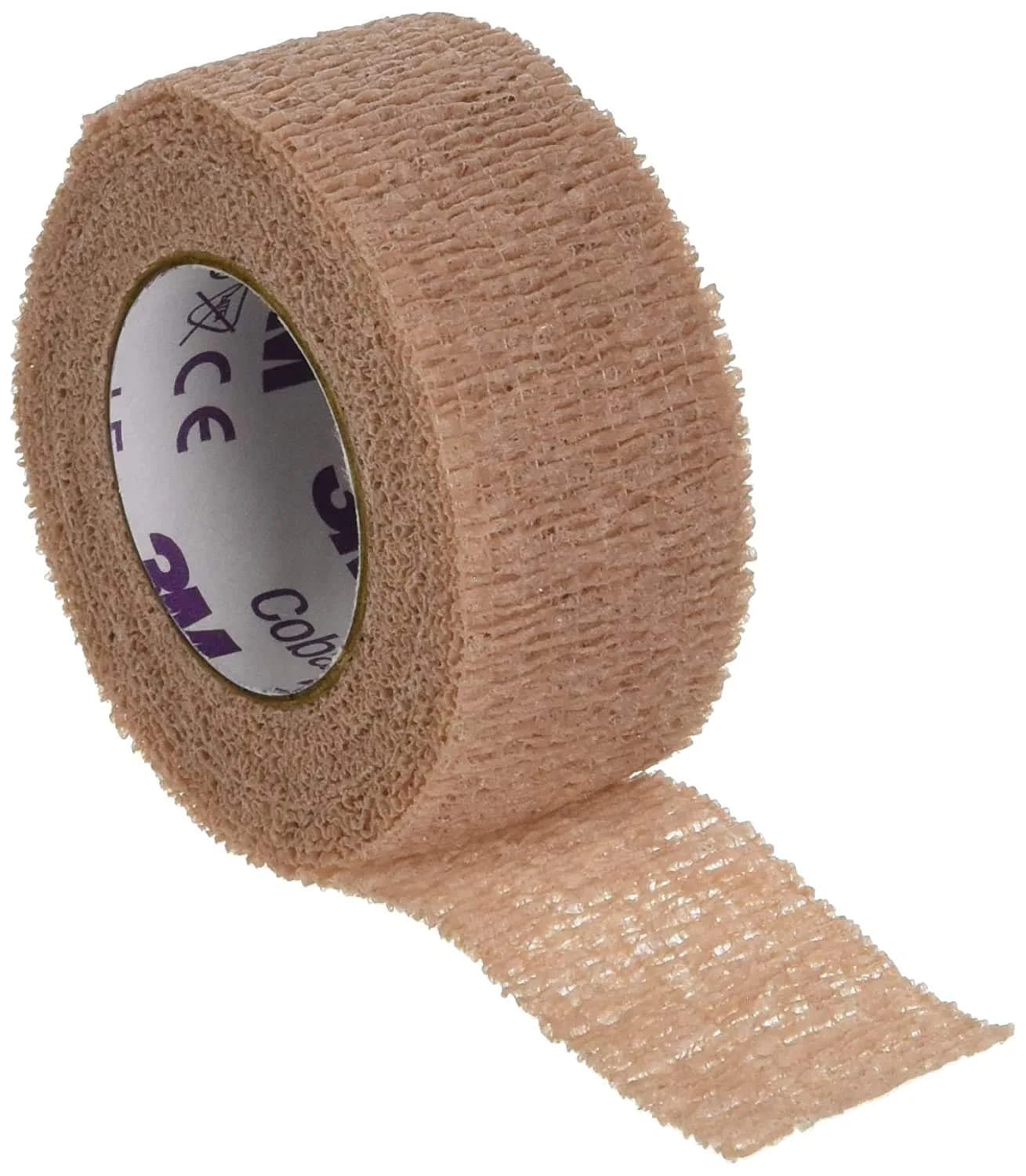 3M Coban Self-Adherent Wrap 1" x 5yds Tan (Pack of 5) | Sticks to Itself for Secure Bandaging — Tan