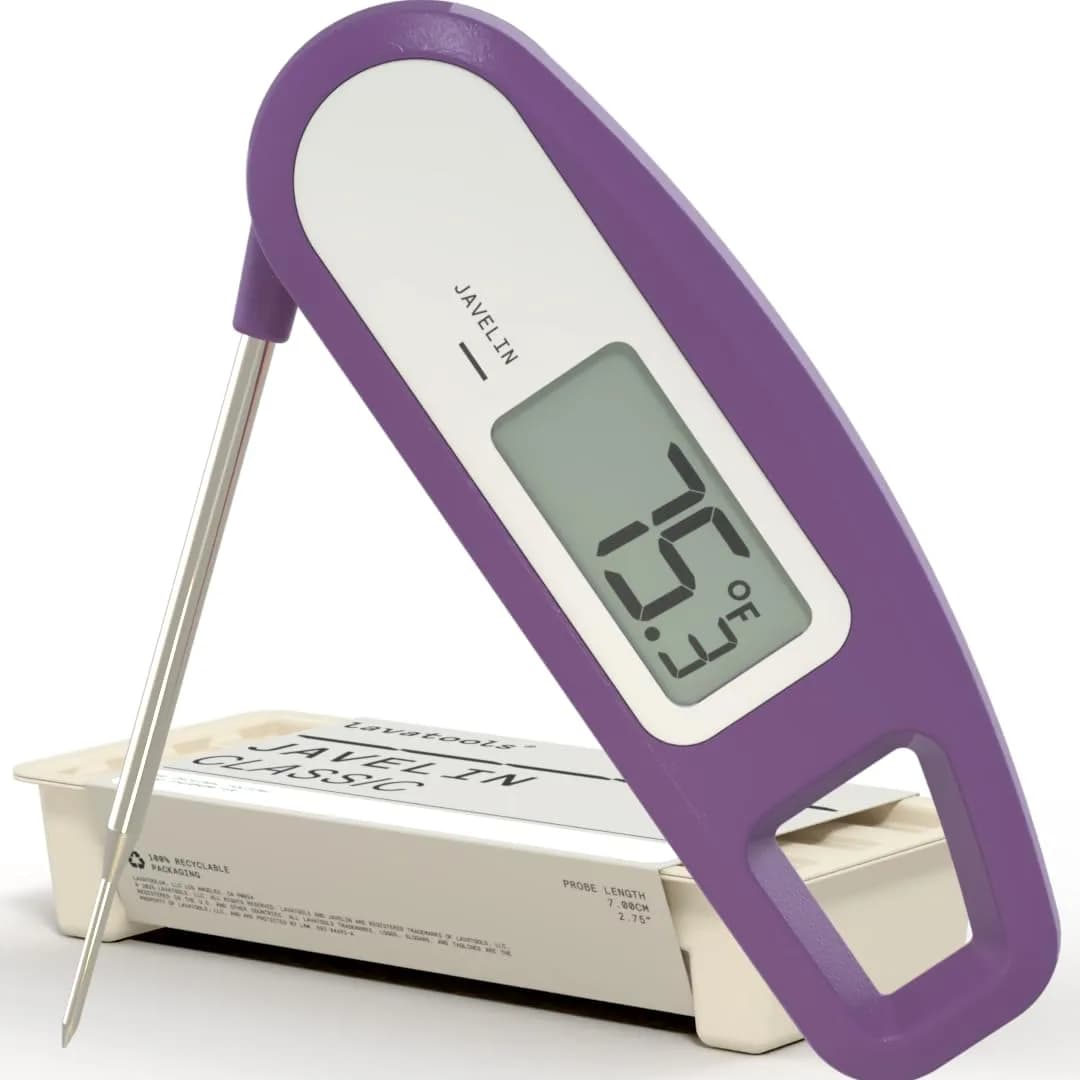 Lavatools Javelin Ultra-Fast Digital Meat Thermometer 2.75" Probe, 50g (1.76oz) | NSF Certified, IP65 Water Resistant, Ube — Ube