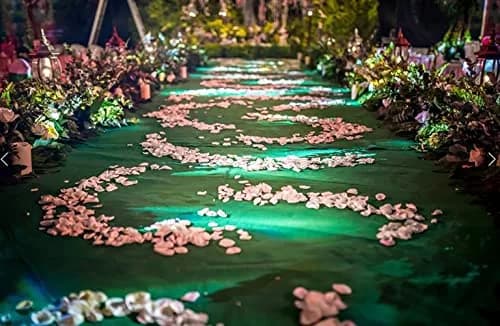 HUAHOO Grass Green Aisle Runner 61cm (24 Inch) x 15.24m (50 Feet) | Durable Rayon for Weddings & Events thumbnail 6