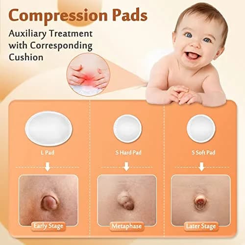 Mybow Umbilical Hernia Belt Medium | Adjustable Baby Belly Button Band for Navel Relief thumbnail 3
