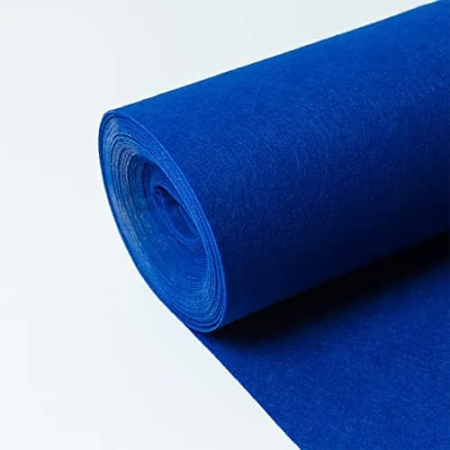 HUAHOO Royal Blue Aisle Runner Carpet Rugs 24 Inch x 50 Feet | Wedding & Event Decor thumbnail 2