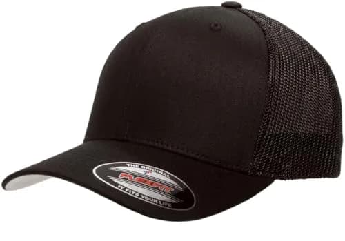 Flexfit Men's Trucker Cap, Royal/White, One Size | Breathable Mesh for All-Day Comfort thumbnail 1