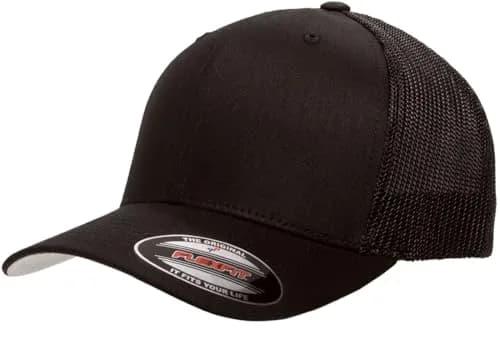 Flexfit Men's Trucker Cap, Royal/White, One Size | Breathable Mesh for All-Day Comfort thumbnail 7