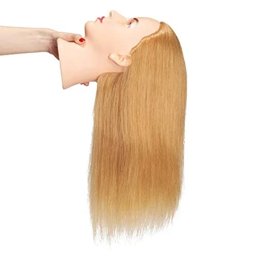 Hairingrid Mannequin Head 20"-22" Human Hair for Hair Styling & Training | Blond 27# thumbnail 4